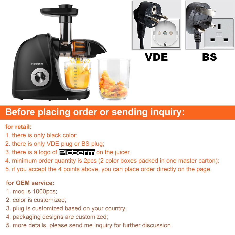 2026-Black Horizontal Slow Jui – Kitchen Appliances Wholesale Bewertung und Preis